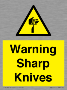 Warning Sharp Knives